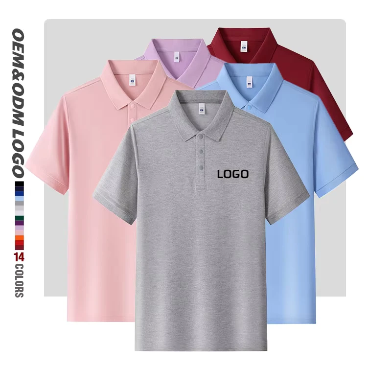 Men's Customized Logo Uniform Golf Polo Shirt with Printed Design