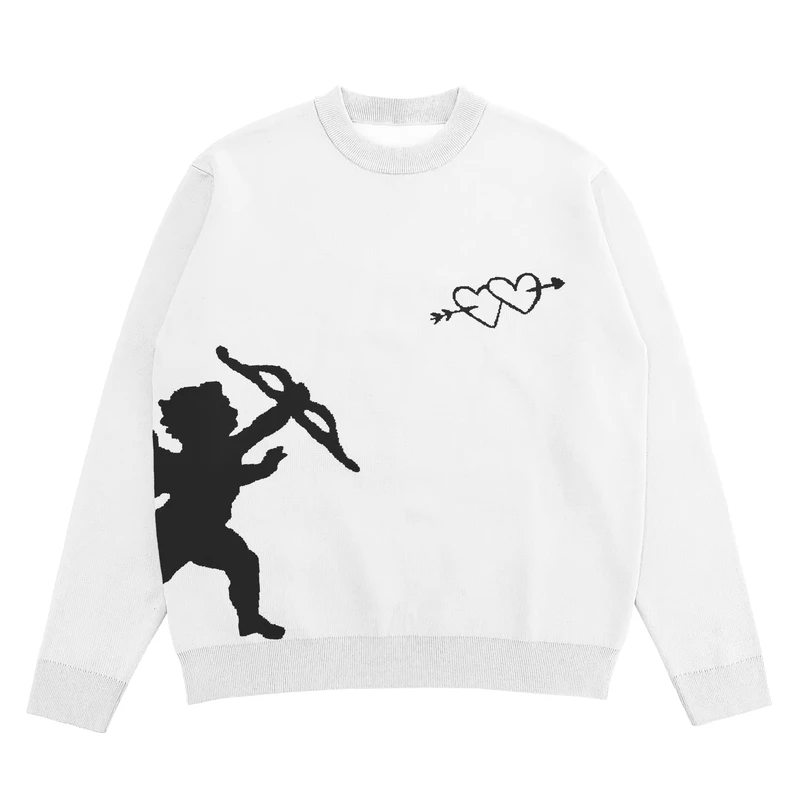 Men's Designer Cotton Printed Sweater Custom Pattern Jacquard Pullover Breathable And Anti Shrink Jumper ODM Supply Knit Sweater