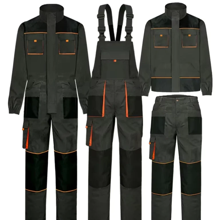 Mens-Durable-Industry-Work-Clothes-Construction-Workwear-Bib-Pants-with-Multi-Pockets-Breathable-COTTON-Material