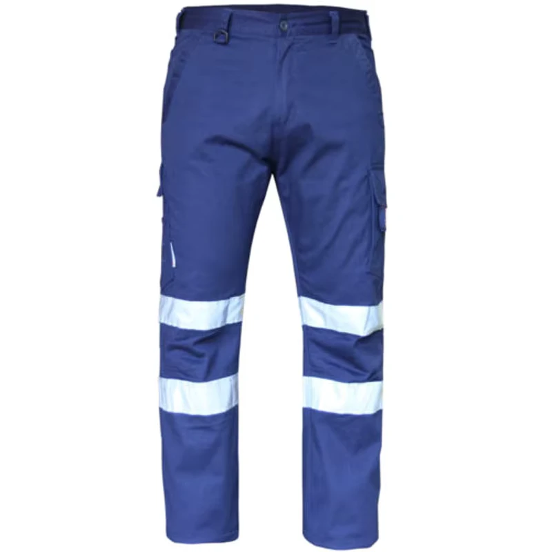 Men's Durable Reflective Safety Workwear Trousers Hi Vis Cargo Work Pants for Construction Worker Pants