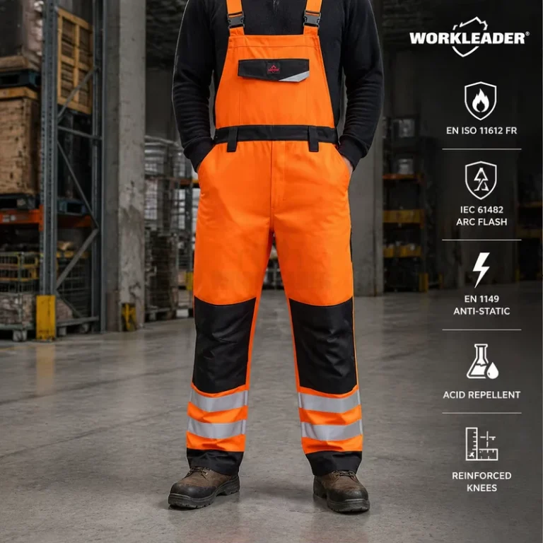 Mens-FR-CAT2-Bib-Overall-Hi-vis-Fire-Resistant-Workwear-Pocket-Relaxed-Safety-Work-Bib-Pants