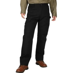 Men’s FR Ripstop Cargo Pants 6OZ Cotton Stretch Lightweight Waterproof Fire Retardant CAT2 Arc Rating Brass Zipper