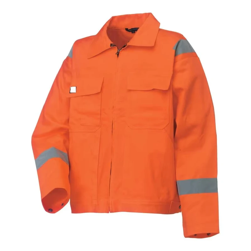 Men's Fire Retardant Jacket FR Clothing Welding Safety Protection Jacket Workear Reflective Flame Retardant Jacket