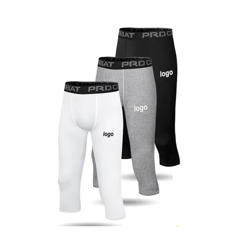 Mens-Fitness-Running-Training-Tight-Quick-Drying-Sweat-Wicking-Breathable-Elastic-Capri-Compression-Pants