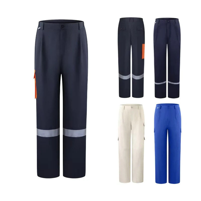 Men's Flame Resistant Cargo Work Pants Protective Welding Safety Flame Retardant Workwear Uniform