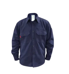 Men’s Flame Resistant Work Shirts FR Cotton Hi Vis Workwear Custom Logo Printing Plus Size Construction Uniforms