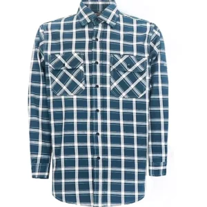 Men’s Flame Retardant Safety Suit CAT2 Plaid Breathable Cotton Outdoor Welding Special