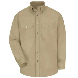 Men’s Fr Shirt Dress Uniform Cargo Work Shirts for Men