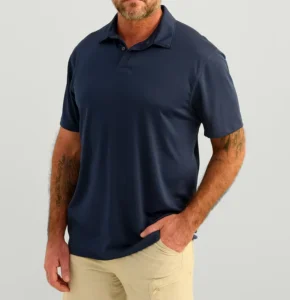 Men’s Gradient Sublimation Quick Dry Golf Polo T Shirts Spandex Polyester Digital Print Sportswear