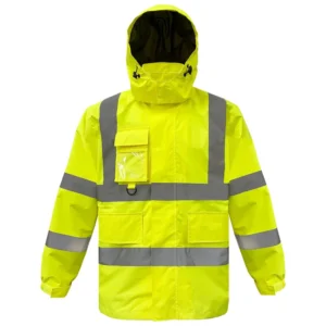 Men’s Hi Vis Polyester Work Suit Breathable Reflective Safety Jacket Pants Set OEM Private Label Factory Supplier