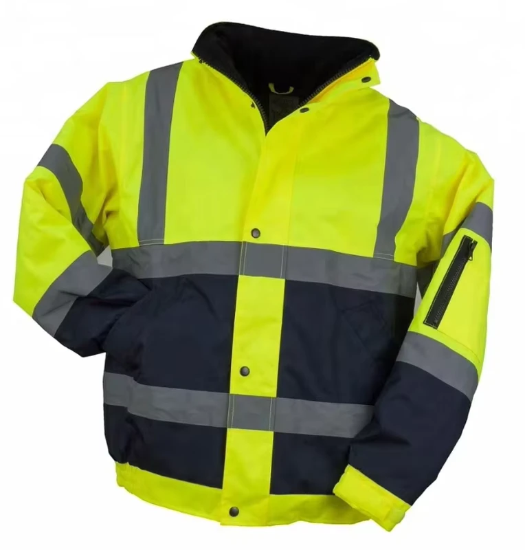 Mens-Hi-Vis-Safety-Bomber-Jacket-Outdoor-Waterproof-Warm-Reflective-Workwear-with-Pocket-for-Work-or-Sports