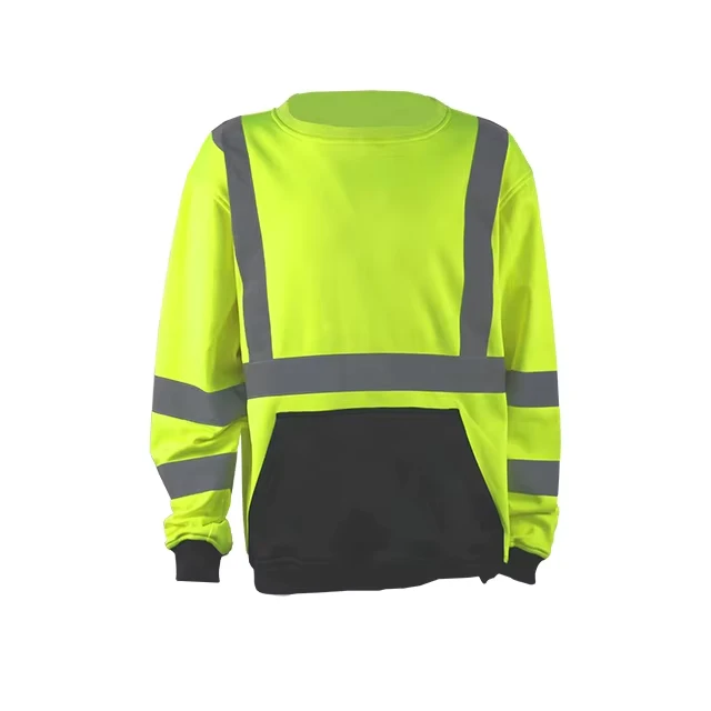 Men's Hi Vis Warm Safety Sweatshirt Customizable Logo