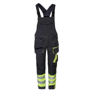 Men’s Hi Vis Workout Safety Uniforms Reflective Stripes Workwear Overall Coveralls for Outdoor Work Fitness