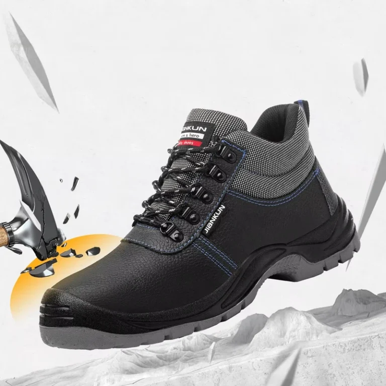Mens-High-Cut-Steel-Toe-Work-Shoes-Anti-Smash-Anti-Puncture-Waterproof-Oil-Resistant