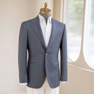 Men’s High Quality 100% Wool Haute Couture Bespoke Wedding Suit ‘Super British’ Fabric Single Breasted Blazers 120 150′ Pant