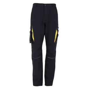 Men’s High Quality Mining Work Trousers Polyester Spandex Fabric Multi Pocket Safety Protective Quick Pants