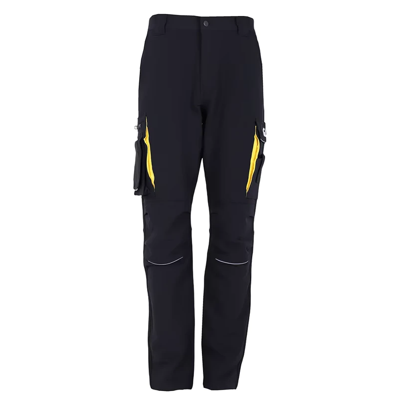 Men's High Quality Mining Work Trousers Polyester Spandex Fabric Multi Pocket Safety Protective Quick Pants