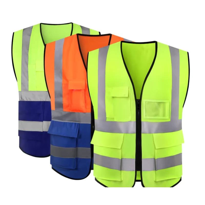 Men's High-Visibility Security Work Safety Vest