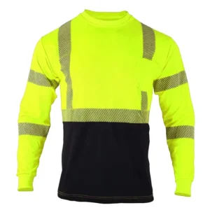 Men’s High Visibility T Shirts Safety Reflective Construction Work Jackets Fluorescent Mesh Customizable Logo Polyester Cotton