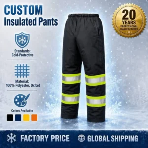 Men’s High Visibility Waterproof Insulated Freezer Winter Work Pants