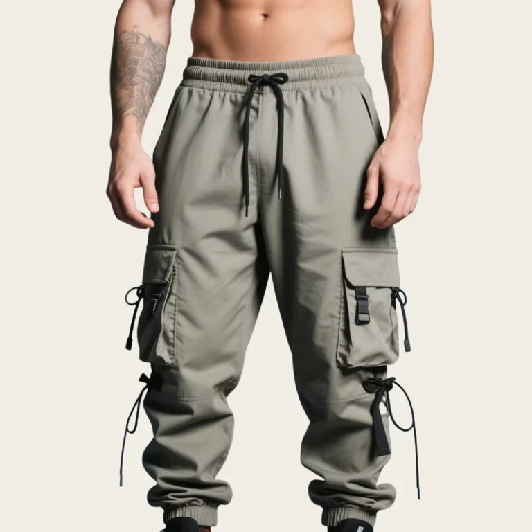 Mens-High-Waist-Waterproof-Tactical-Cargo-Pants-Multi-Pocket-Long-Length