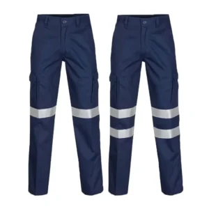 Men’s Hivis European Work Pants Denims Reflective Safety Construction Cargo Work Wear Trousers Work Pants for Men