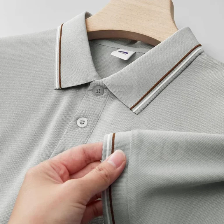 Mens-Ice-Silk-Fiber-Polo-Shirt-Gym-Training-Running-Golf-Workwear-Embroidery