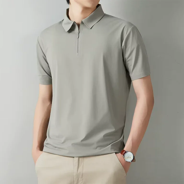 Mens-Ice-Silk-Zipper-Polo-Shirt-Quick-Dry-Breathable-Short-Sleeve-Business-Casual-Slim-Fit-Seamless-Golf-T-Shirt