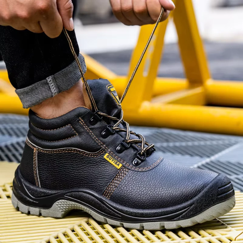 Men's Industrial Protective Work Boots Anti-Slip Unisex European Standard Steel Toe Cap Safety Shoes