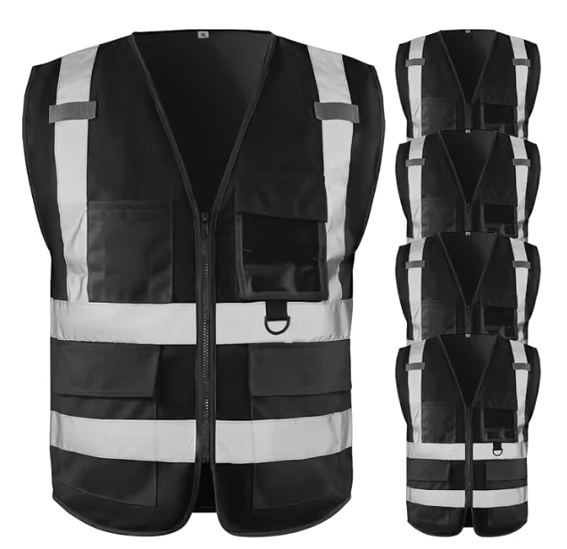 Men's Level 2 High Visibility Safety Vest with Pockets