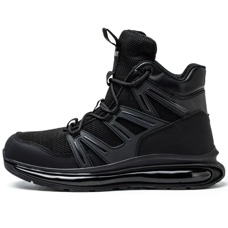 Mens-Lightweight-Anti-Crush-Anti-Puncture-Steel-Toe-Work-Shoes-Breathable-Black-Khaki