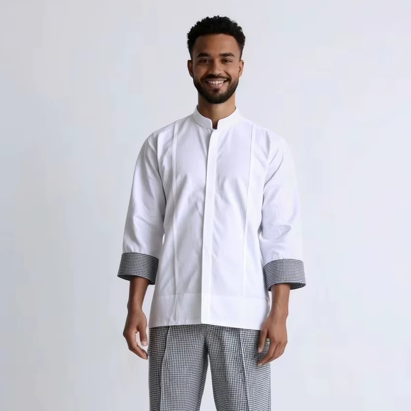 Men's Long Sleeve Breathable Chef Suit