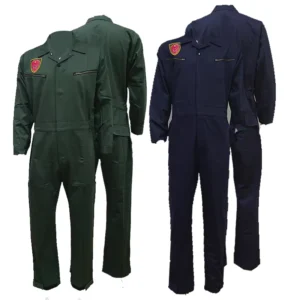 Men’s Long sleeved Cotton Denim Green Navy L 4XL Level C Protection Electrician Auto Repair Tooling Welder Clothes