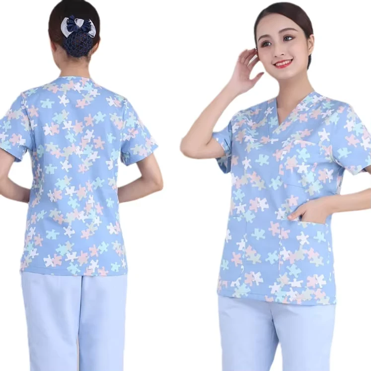 Men's Medical Scrub Top and Pants Set