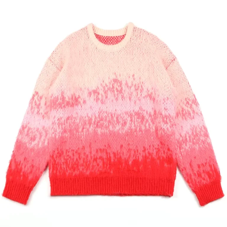 Mens-Mohair-Knit-Sweater-Long-Sleeve-Fuzzy-Crew-Neck