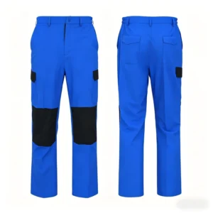 Men’s Multi-Pocket Anti-Wrinkle Work Pants with Thermal Transfer Printing for Auto Repair and Factory Workshop