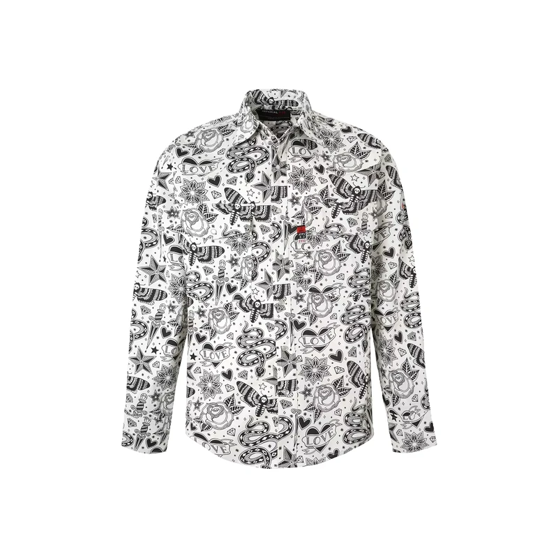 Men's NFPA2112 Standard Welding Worker's Shirt 100% Cotton Single Button Large Size Summer Style Factory Supply