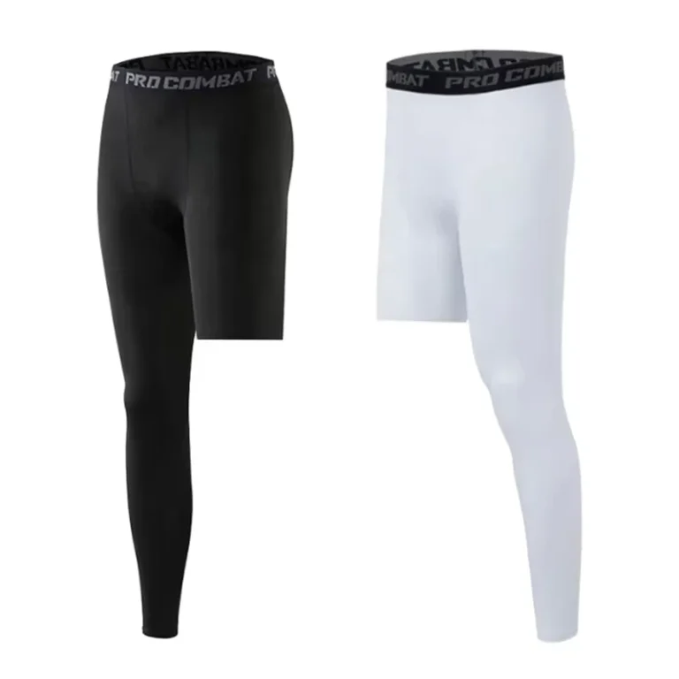 Mens-One-Leg-Thigs-Leggings-Full-Length-Compression-Pants-Athletic-Base-Layer-Quick-Drying-Underwear-for-Basketball-Cycling