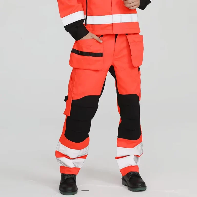 Mens-Pants-Safety-Workwear-Clothes-Reflective-Construction-Cargo-Stretch-Work-Trousers-Multi-Pocket-Pants