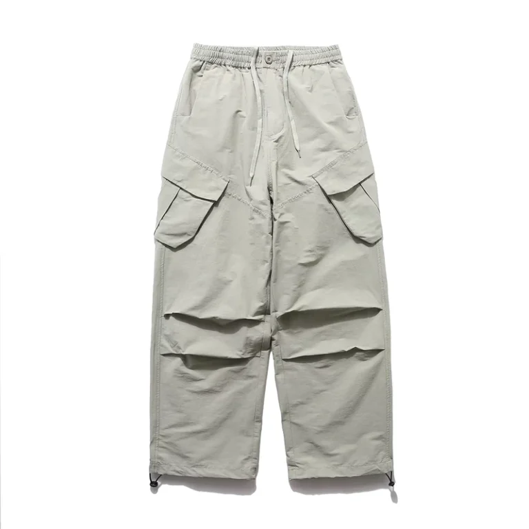 Mens-Pants-Street-Wear-Vintage-Fashion-Multi-Packet-Straight-Leg-Overall-Pants