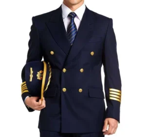 Men’s Pilot Costume Adult Airline Halloween Costume Pilot Uniform Suit