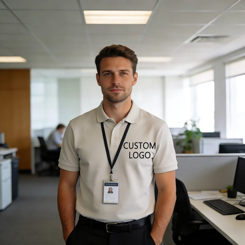 Men's Plain Casual Polo Shirt Embroidery Custom Logo