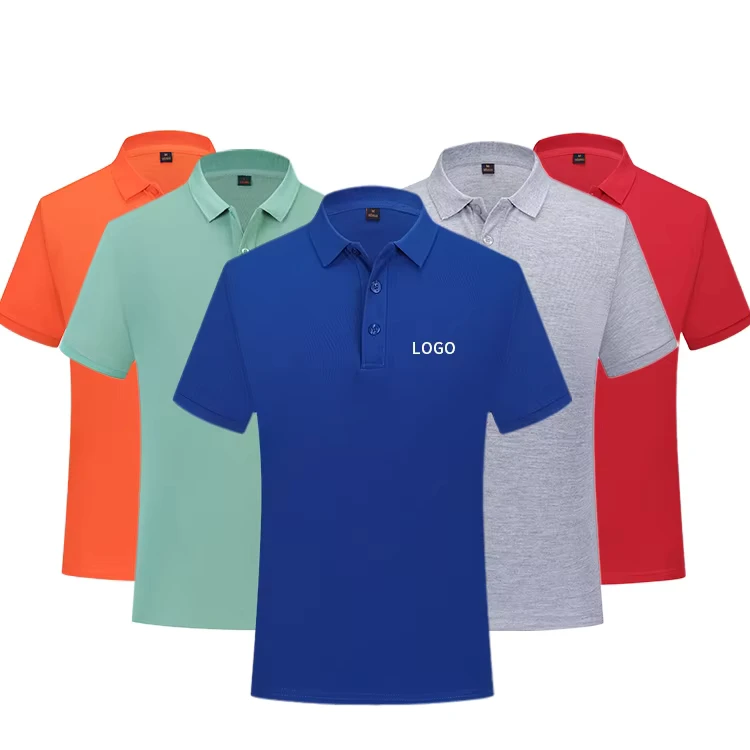Men's Polo Shirt Work Shirt Embroidered Printed Logo Breathable Knitted Collar