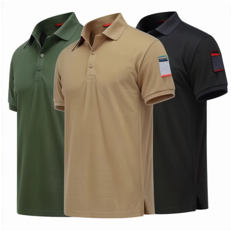 Mens Polo Shirts Short Sleeve Casual Solid Dry Fit Performance Collared Golf Polo Shirts for Men