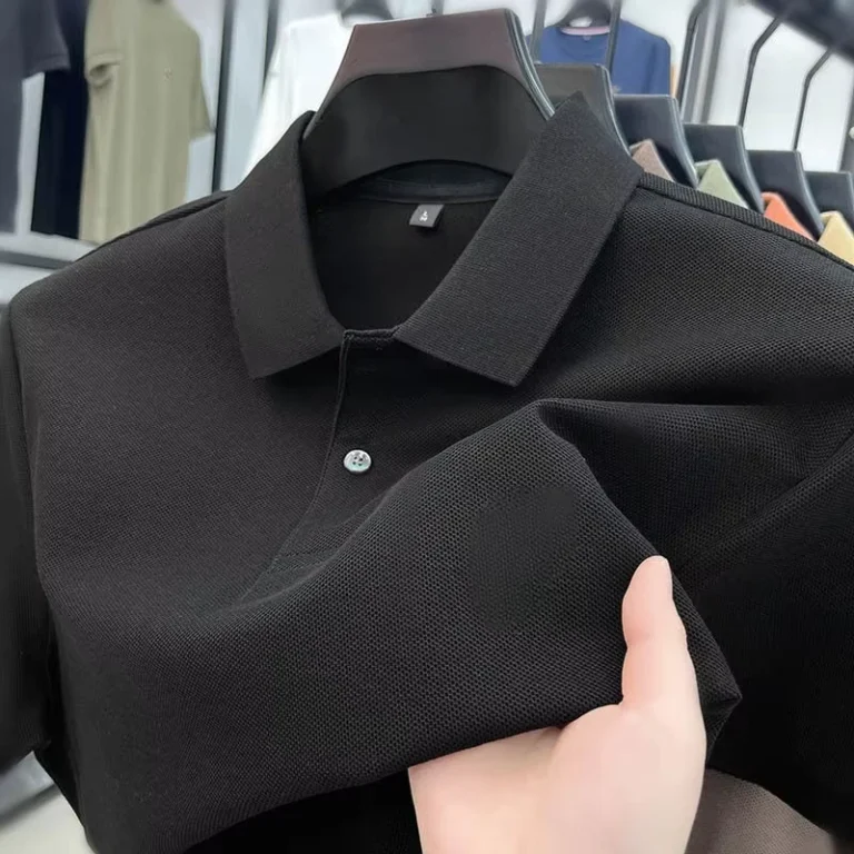 Mens-Polo-Shirts-Summer-Short-sleeved-T-shirts-Mens-Lapel-Loose-Designer-Embroidered-Polo-Shirts