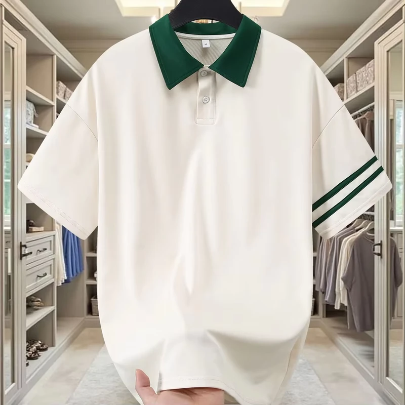 Men's Polo Summer Breathable Lapel Collar T shirt Custom Polo Shirts With Logo Blank T Shirt Polo-shirts