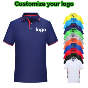Men’s Polyester Outdoor Sports Polo Shirt Breathable Quick-Dry Workwear Custom Logo