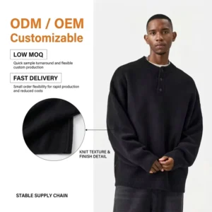 Men’s Polyester Premium Knit Winter Sweater Breathable and Anti Shrink With Pattern Crew Neck Logo Print Men’s Cold Sweaters EDM