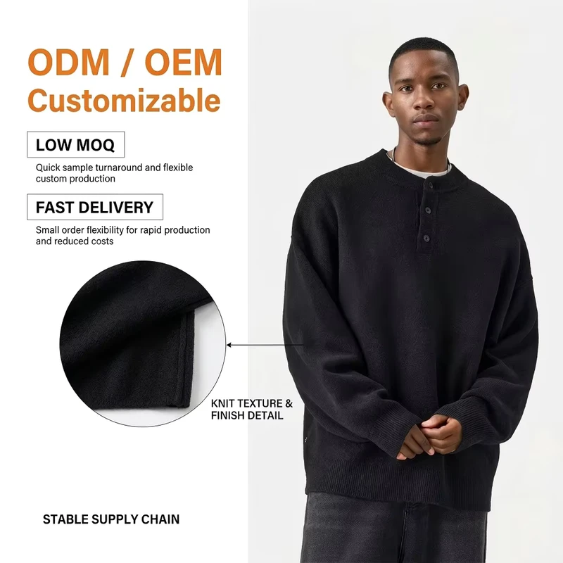 Men's Polyester Premium Knit Winter Sweater Breathable and Anti Shrink With Pattern Crew Neck Logo Print Men's Cold Sweaters EDM