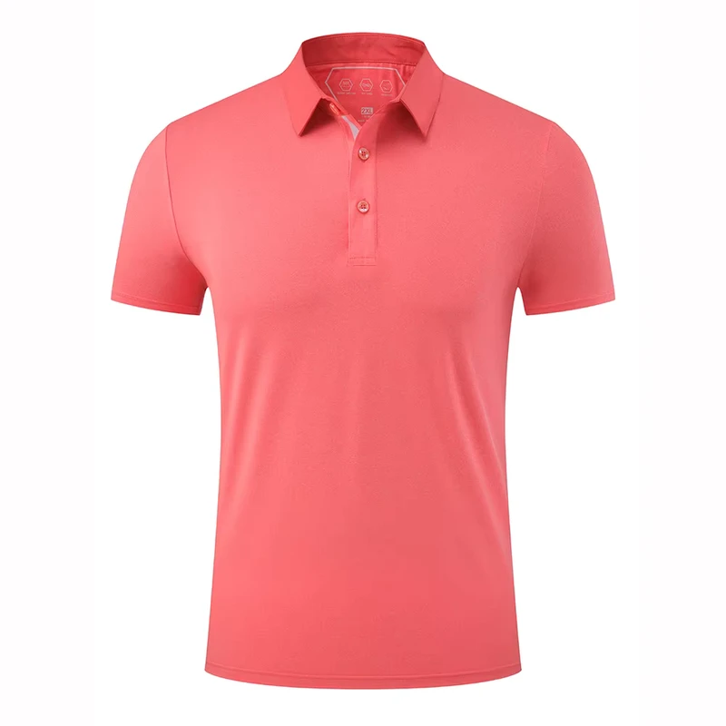 Men's Polyester Spandex Work Polo Shirt Unisex Golf Shirt